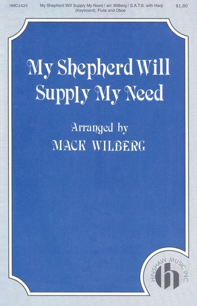 My Sheppard Will Supply My Need.