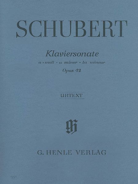 Sonata In A Minor, Op. 42 : For Piano / edited by Paul Mies.