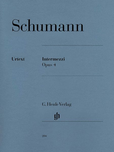 Intermezzi, Op. 4 : For Piano / Revised Edition, edited by Ernst Herttrich.