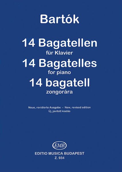 14 Bagatelles, Op. 6 : For Piano.