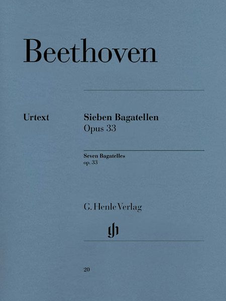 Sieben Bagatellen, Op. 33 : For Piano.