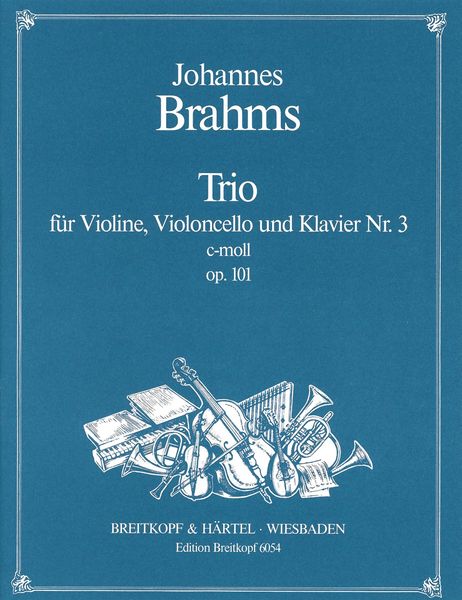 Piano Trio No. 3 In C Minor, Op. 101 : For Violin, Violoncello and Piano.