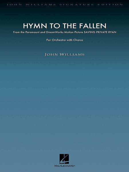 Hymn To The Fallen, From Saving Private Ryan : For Orchestra / Deluxe Score.