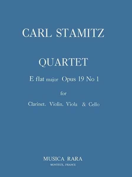 Quartet In E Flat Major, Op. 19 No. 1 : For Clarinet And String Trio.