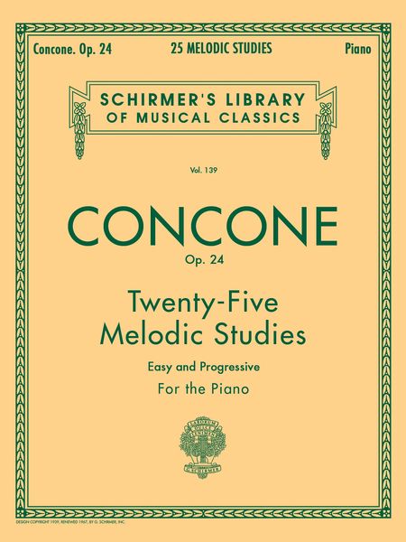 Twenty Five Melodic Studies, Op. 24 (Oesterle).
