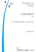 Concerto In G Minor : For Harpsichord Obligato and Strings / edited by Irene Hegen.