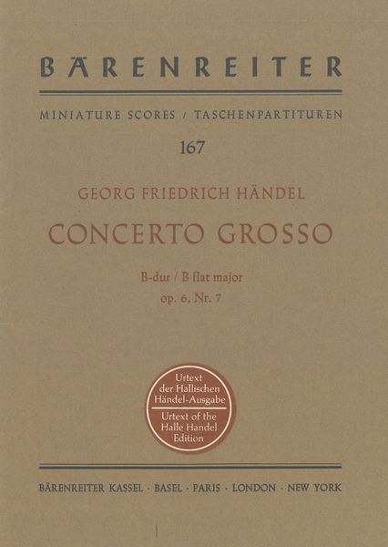 Concerto Grosso In B Flat Major, Op. 6, Nr. 7 HWV 325.