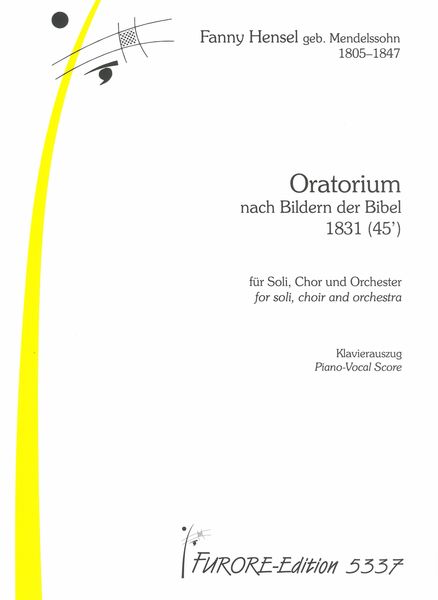 Oratorium Nach Bildern der Bibel : For Soli, Chor und Orchestra - Piano Score.