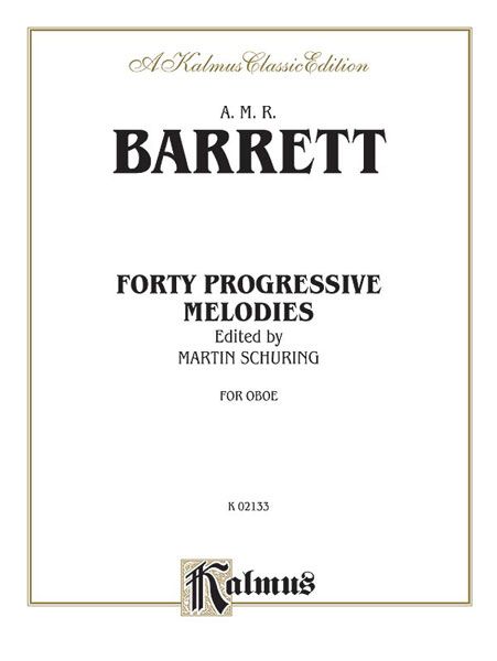 Forty Progressive Studies : For Oboe / edited by Martin Schuring.