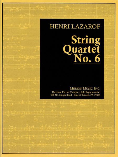 String Quartet No. 6 (2000).