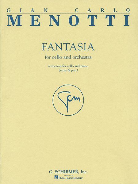 Fantasia : For Cello and Orchestra - reduction For Cello and Piano.