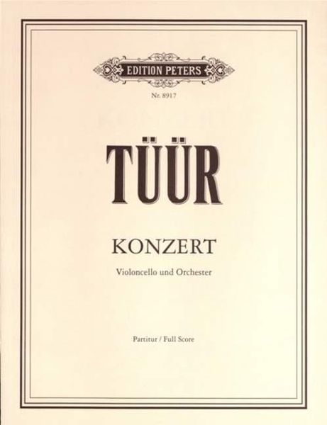 Konzert : For Cello and Orchestra (1996).