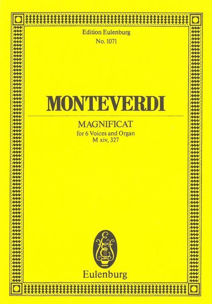 Magnificat M XIV, 327 : For 6 Voices and Organ.