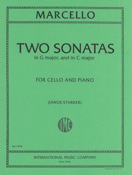 Two Sonatas (In G Major and C Major) : For Violoncello and Piano.