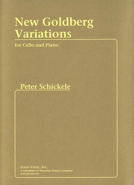 New Goldberg Variations : For Cello and Piano.