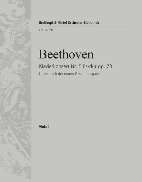 Concerto No. 5 In Eb Major, Op. 73 : For Piano and Orchestra - Viola Part.