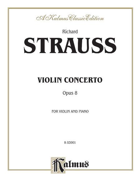 Concerto In D Minor, Op. 8 : For Violin and Orchestra - Piano reduction by The Composer.