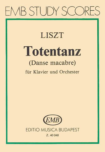 Totentanz, Dance Macabre : For Piano And Orchestra.