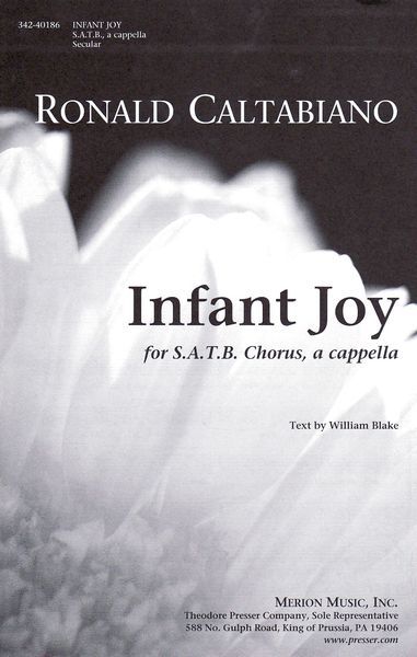 Infant Joy : For SATB Chorus, A Cappella (1976).