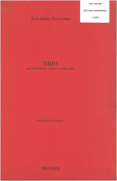 Trio For Piano, Violin, and Cello : Trio d'Archi E Musica Per 3 Strumenti.