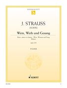 Wein, Weib und Gesang, Op. 333 : For Piano / arranged by Wilhelm Lutz.