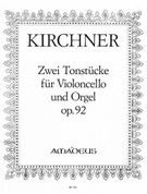 Zwei Tonstuecke, Op. 92 : Für Violoncello & Orgel.