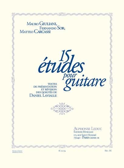 Etudes (15) : For Guitar / edited by Daniel Lavialle.