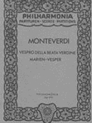 Vespro Della Beata Vergine (1610) / Ed. By Jurgens.