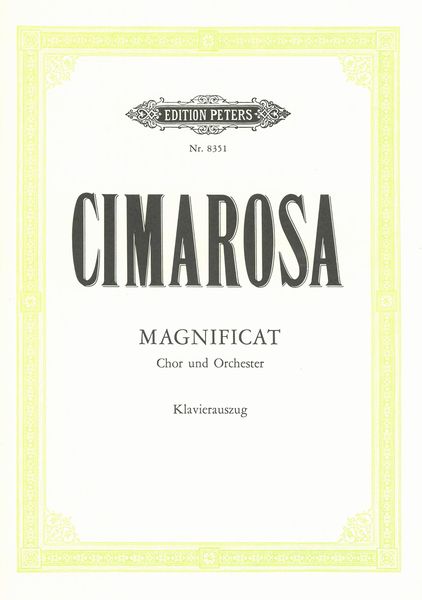 Magnificat : Für Gemischten Chor und Orchester.