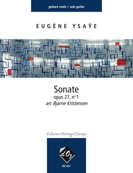 Sonate Op. 27, No. 1 : For Guitar Solo / arranged by Bjarne Kristensen. Advanced.