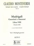 Madrigali Guerrieri E Amorosi, Libro VIII, Vol. II : Madrigali Guerrieri - Modern Clefs.