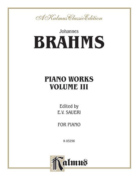 Piano Works, Vol. 3.