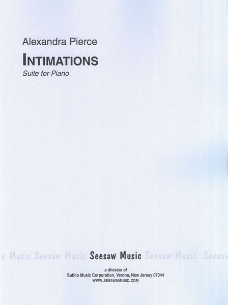 Intimations : Suite For Piano.