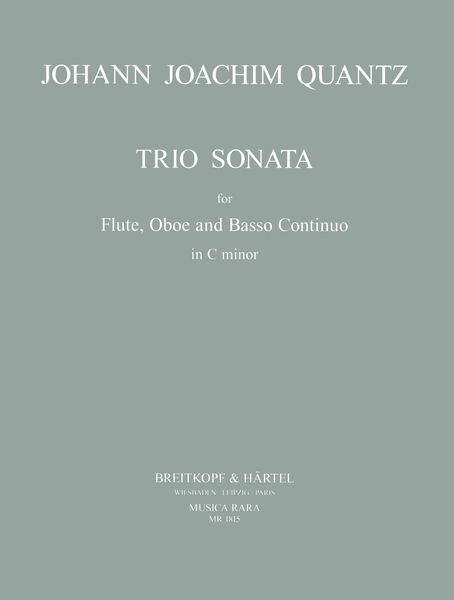 Trio Sonata In C Minor : For Flute, Oboe and Continuo.