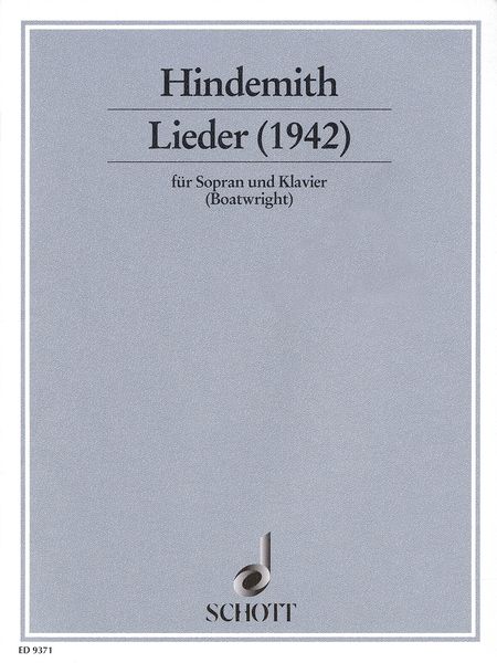 Lieder : For Soprano and Piano (1942).