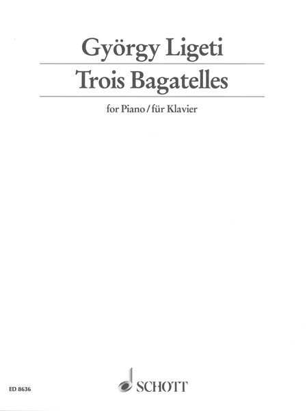 Trois Bagatelles : For Piano (1961).