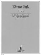 Trio : Für 2 Violinen und Violoncello G-Moll (1921) - First Edition.