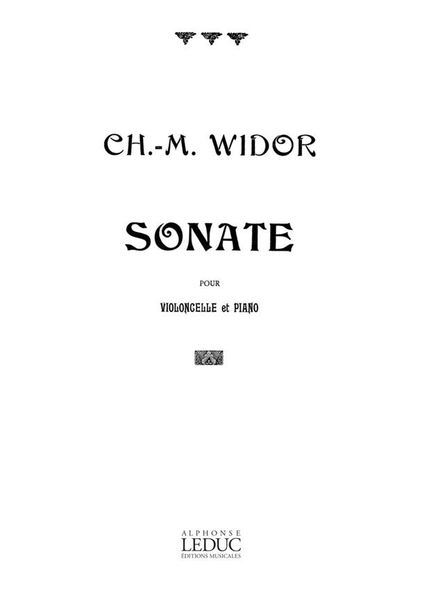 Sonate, Op. 80 : For Violoncello And Piano.