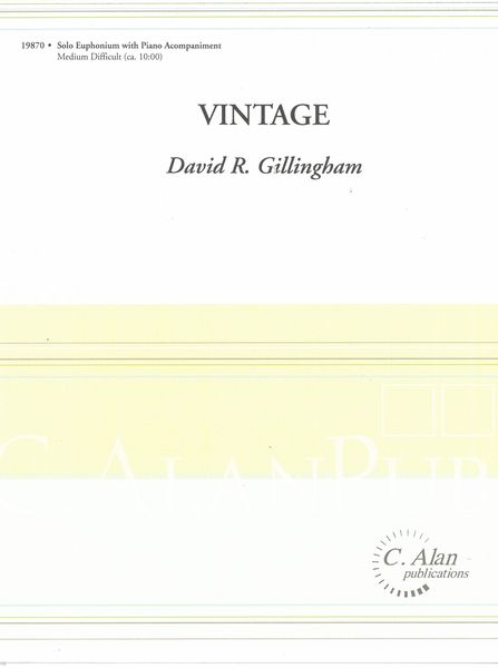 Vintage : For Euphonium and Piano reduction.