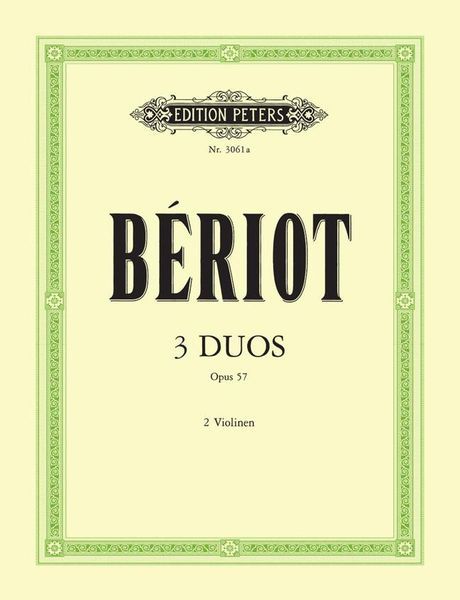 Three Duos; Concertants : For Two Violins.