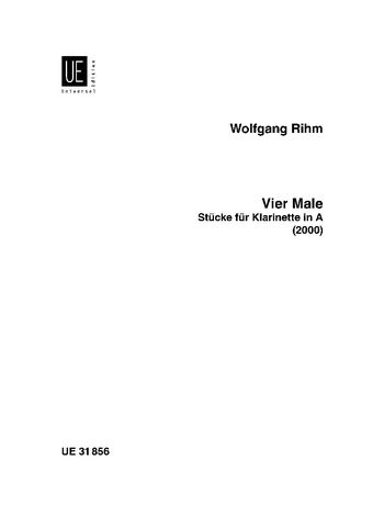 Vier Male : Stuecke Für Klarinette In A (2000).