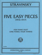 Five Easy Pieces (1916-1917) : For Piano Duet (One Piano, Four Hands).