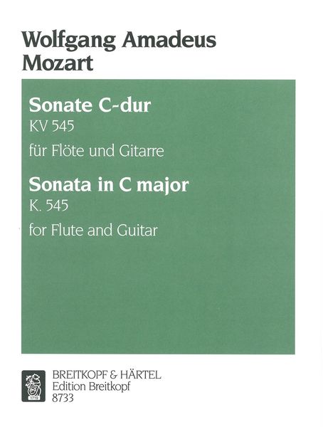 Sonata For Piano In C Major, K. 545 : arranged For Flute and Guitar by Stephan Schaefer.