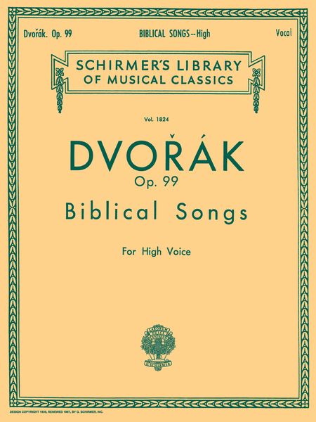 Biblical Songs, Op. 99 : For High Voice.