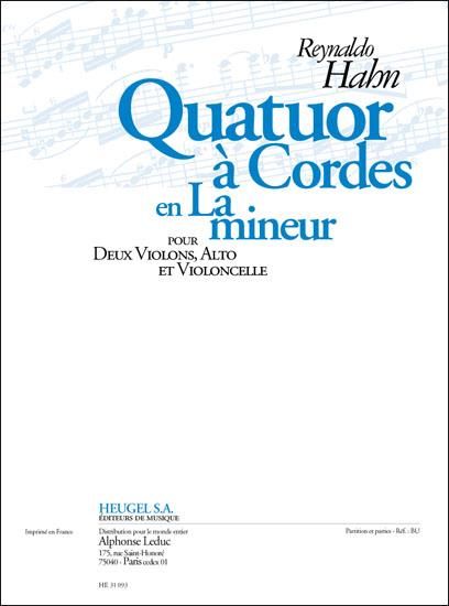 Quatuor A Cordes En la Mineur : Pour Deux Violons, Alto Et Violoncelle.