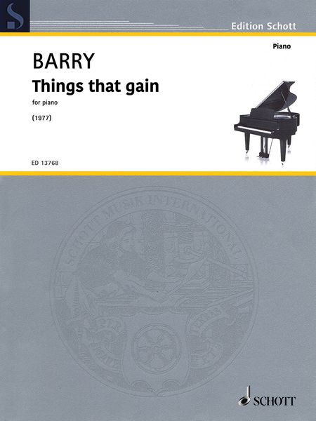 Things That Gain : For Piano (1977).