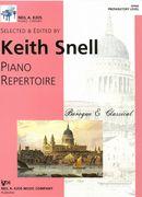 Piano Repertoire, Baroque & Classical : edited by Keith Snell (Preparatory Level).