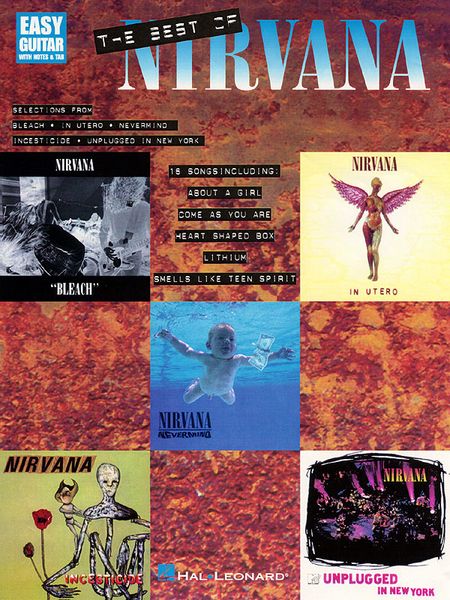 Best Of Nirvana : Easy Guitar With Notes and Tab.