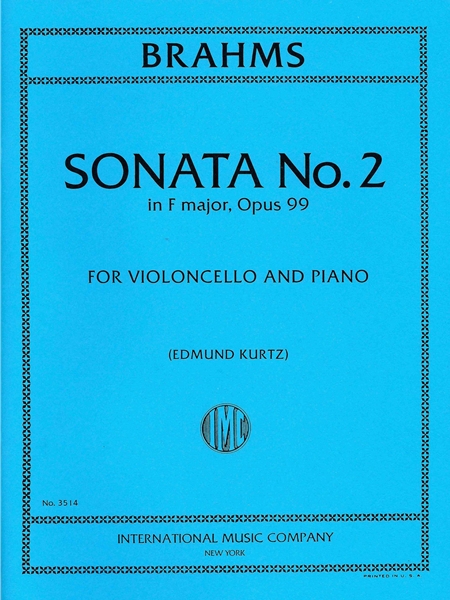 Sonata No. 2 In F Major, Op. 99 : For Violoncello and Piano / edited by Edmund Kurtz.