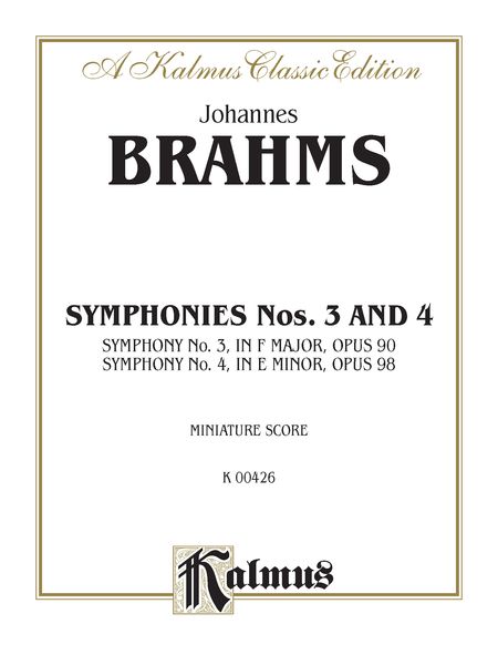 Symphonies Nos. 3 and 4.